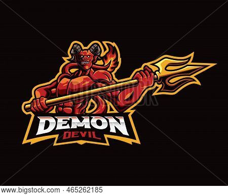 Red Devil Mascot Logo Design