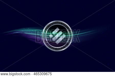 Radio Caca-raca Crypto Currency Images. 3d Illustration. Digital Coins.