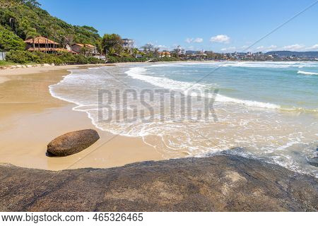 Waves, Rocks And Sand In Canto Grande Beach