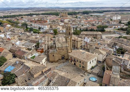 Santa Maria Church In Sadaba, Zaragoza Province, Aragon In Spain
