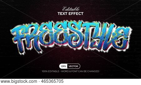 Art Text Effect Style. Editable Text Effect.