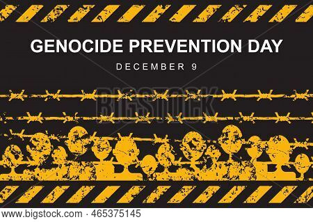 Genocide Prevention Day Background. Vector Design Illustration.