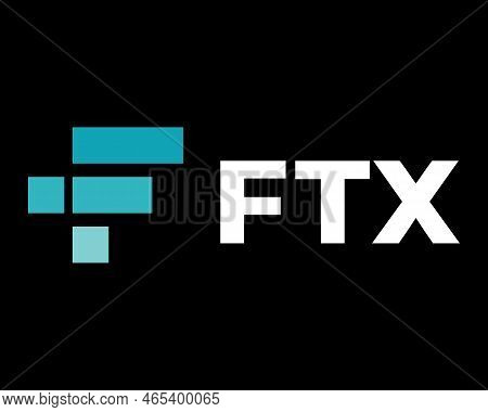 Ftx Token - The Collapse Of The Crypto Exchange. Ftt Symbol Cryptocurrency Logo With Text. Coin Icon