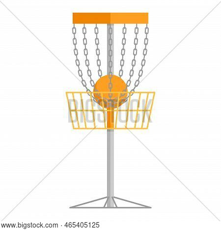 Disc Golf Target With Basket And Chains - Flying Disc Sport