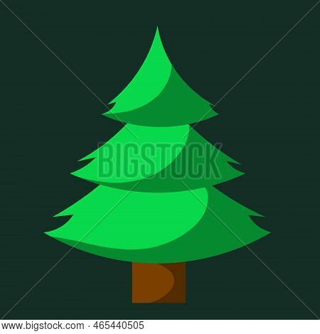 A Bright Green Christmas Tree Not Yet Decorated To The Slinger