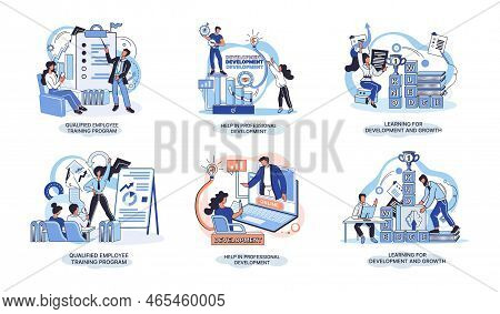 Help In Professional Development. Qualified Employee Training Program. Learning For Software Develop