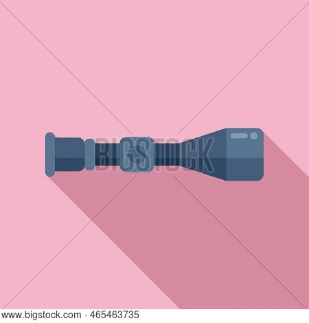 Modern Shot Scope Icon Flat Vector. Rifle Sight. Target Cross