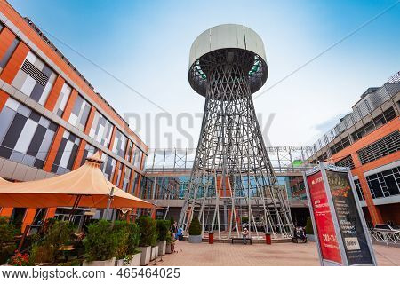 Krasnodar, Russia - October 01, 2020: Shukhov Hyperboloid Tower In The Centre Of Krasnodar City In R