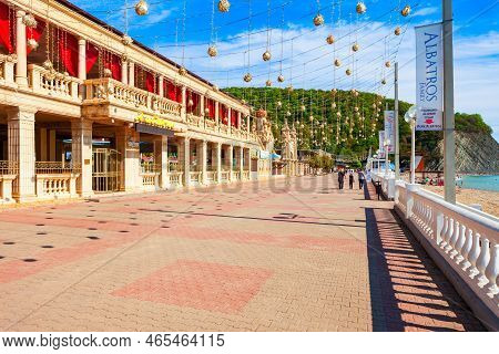 Arkhipo-osipovka, Russia - October 03, 2020: Albatros Is A Hotel And Entertainment Complex In Arkhip