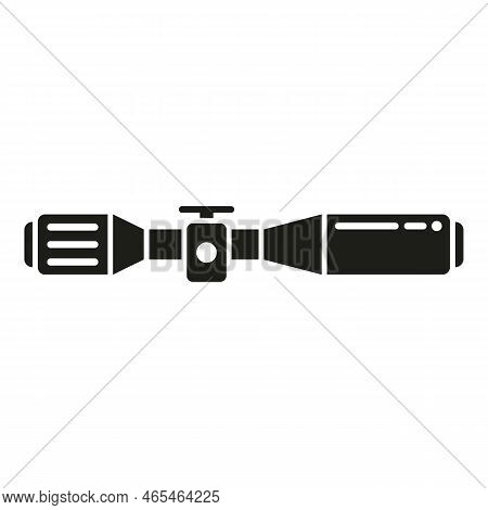 Weapon Sight Icon Simple Vector. Rifle Cross. Telescope Sniper