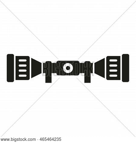 Optical Scope Icon Simple Vector. Gun Rifle. Sniper Weapon