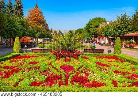 Kurortny Boulevard In Kislovodsk, A Spa City In Caucasian Mineral Waters Region, Stavropol Krai In R