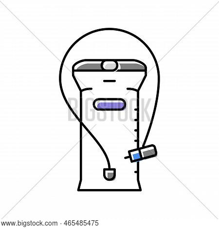 Hydration System Motorcycle Accessory Color Icon Vector. Hydration System Motorcycle Accessory Sign.