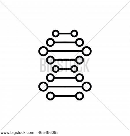 Dna Science Glyph Icon. Simple Style Genetic Analysis Hospital Big Sale Poster Background Symbol. Ge