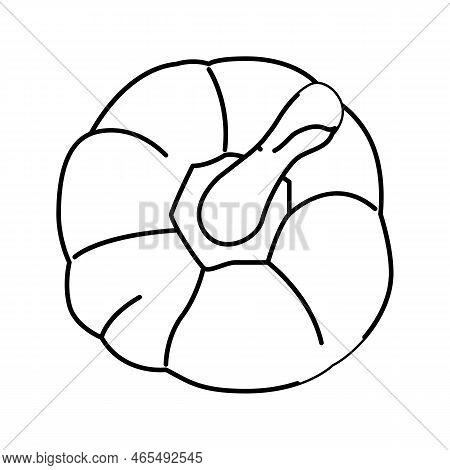 Red Pepper Ingredient Line Icon Vector. Red Pepper Ingredient Sign. Isolated Contour Symbol Black Il