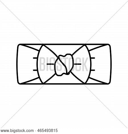 Tank Romper Girl Baby Cloth Line Icon Vector. Tank Romper Girl Baby Cloth Sign. Isolated Contour Sym