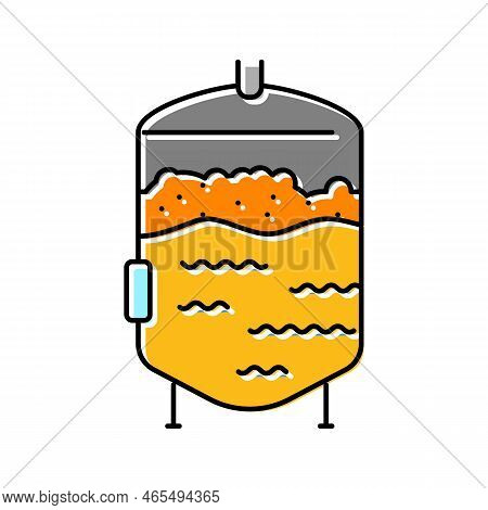 Fermentation Beer Production Color Icon Vector. Fermentation Beer Production Sign. Isolated Symbol I