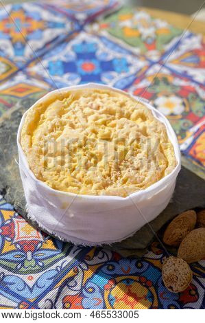 Tasting Of Local Portuguese Matured Cheese Queijo Serpa,  Setubal Area, Portugal