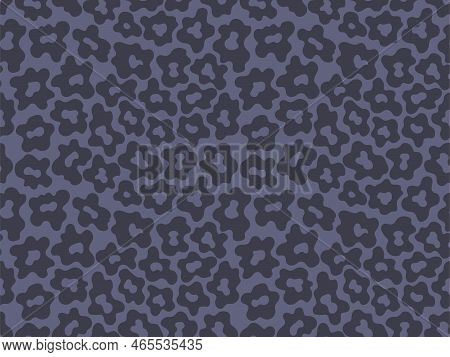 Hand-drawn Monochrome Leopard Skin Seamless Pattern Vector