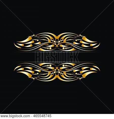 Luxury Gold Vintage Title Royal Frame For Wedding Invitation Card Design