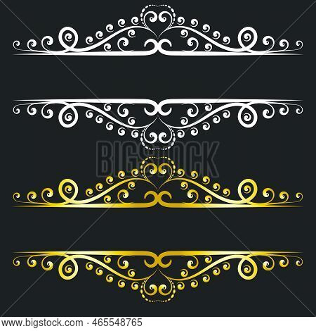 Luxury Gold Vintage Title Royal Frame For Wedding Invitation Card Design