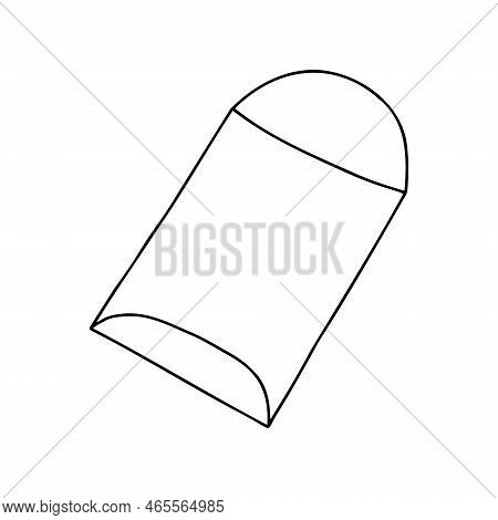 Outline Envelope And Postcard Template. Vector Stock Illustration. Copy Space.