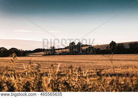 United Kingdom Countryside And Rolling Hills On A Summer S Evening