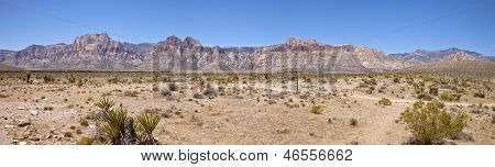 Red Rock Canyon Panorama Nevada.