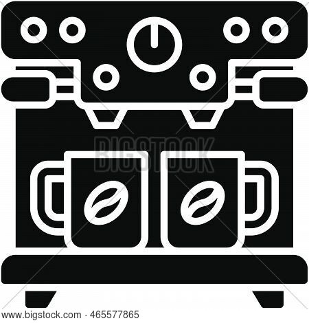Expresso Machine Icon, Coffee Shop Related Vector Illustration