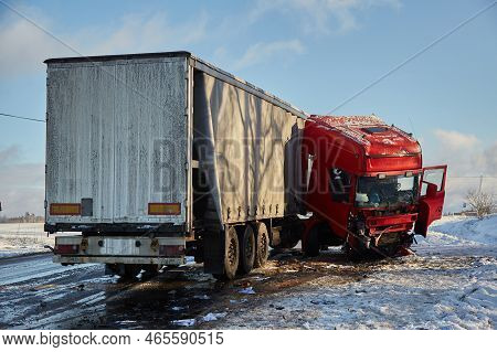 Сar Body After Accident On A Road