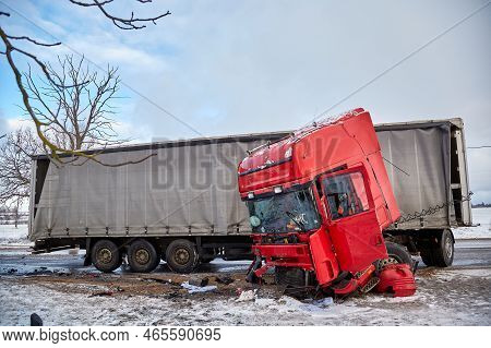 Сar Body After Accident On A Road