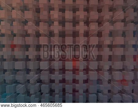 The Texture Of The Plastic Surface In Black Squares. Background Image. Place For Your Text. Scratche