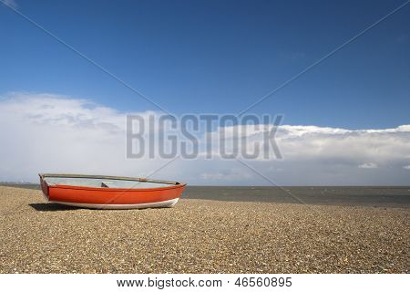 เรือตกปลาชายหาด Dunwich ซัฟ อังกฤษ