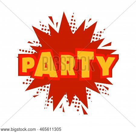 Party Sign Template Vector Icon Party Sign Template Vector Icon