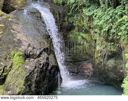 Waterfalls On The Curak Stream In The Significant Landscape Green Whirpool - Croatia (vodopadi Na Po