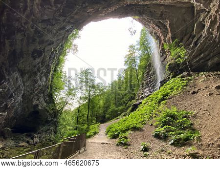 Zeleni Vir Waterfall Or Curak Waterfall In The Significant Landscape Green Whirpool - Croatia (slap 
