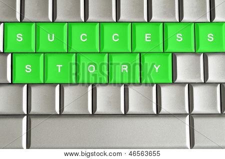 Success Story Spelled On A Keyboard