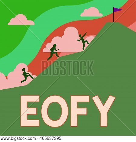 Conceptual Caption Eofy. Internet Concept A Mega Sale Held On An End Of A Financial Year