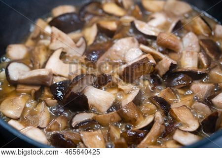 Pan Roasted Steak With Fresh Wild Mushrooms