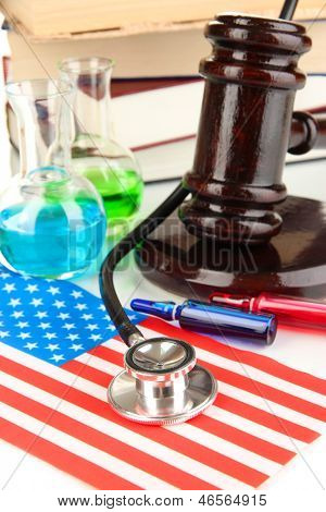 Concetto di medicina forense close up