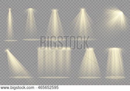 Glow Yellow Spotlight Special And Light Effect.