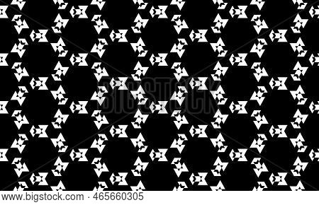 Abstract Seamless Pattern With Black White Diagonal Lines.rhomboid Scales Optical Illusion Effect.ge