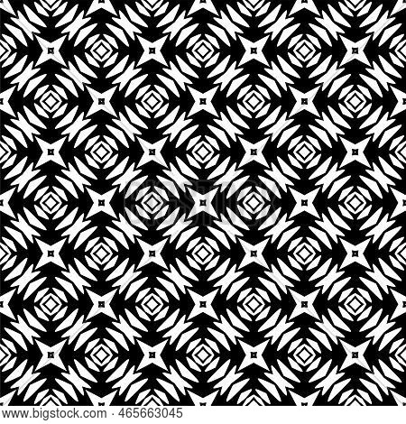 Abstract Geometric Pattern With Crossing Thin Straight Lines. Stylish Texture In Black Color.seamles