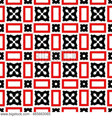 Abstract Geometric Pattern With Crossing Thin Straight Lines. Stylish Texture In Black Color.seamles