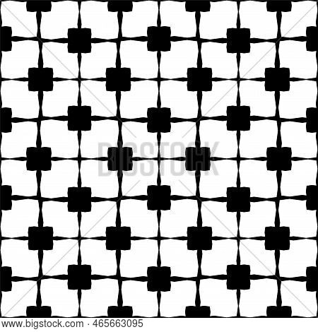 Abstract Geometric Pattern With Crossing Thin Straight Lines. Stylish Texture In Black Color.seamles