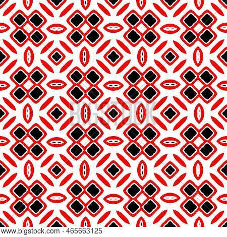 Abstract Geometric Pattern With Crossing Thin Straight Lines. Stylish Texture In Black Color.seamles
