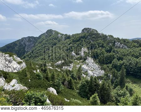The Peaks Northern Small Risnjak (1,428) And Southern Small Risinjak (1,446) In Risnjak National Par