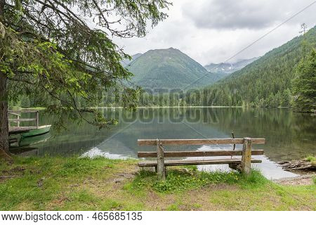 Landscape Nature And Lake Etrachsee In Austria