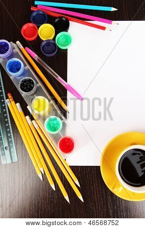Pracoviště umělec detail
