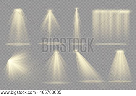 Glow Yellow Spotlight Special And Light Effect.